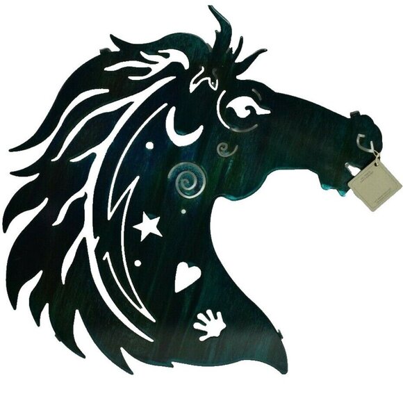 Lazart Horse Head 18 inch Laser Cut Metal Decorative Hanging Wall Art - Picture 3 of 6